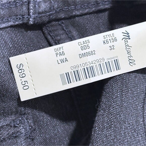 Madewell Shorts Women High Rise Denim Dark Grey Vintage Wash Jean Sz 32 NWT - Picture 8 of 13